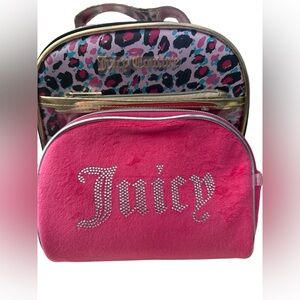 Juicy Couture Vibrant Pink and Leopard Travel Print Bags